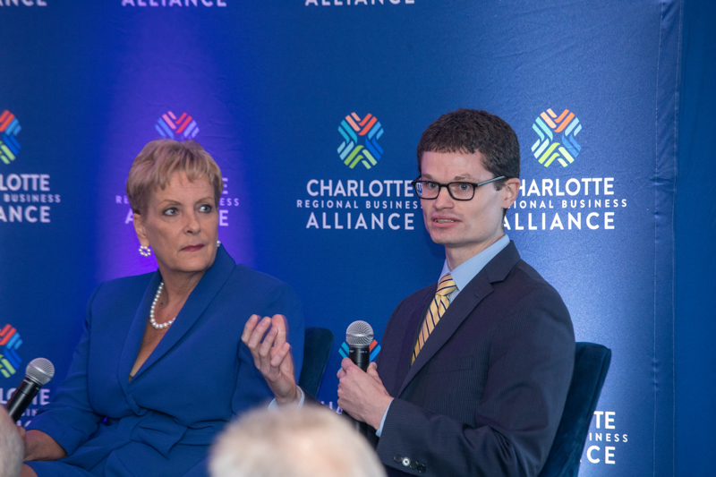 Robert Ferguson, MPH, represents the Jewish
Healthcare Foundation at the Charlotte Regional
Business Alliance Forum.