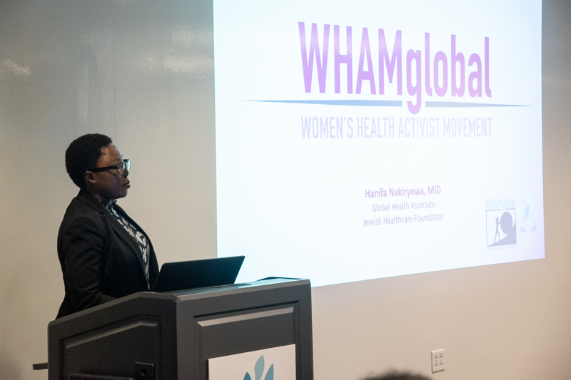 Hanifa Nakiryowa, MID, Global Health Associate, presents on the Women's Health Activist Movement Global (WHAMglobal).
