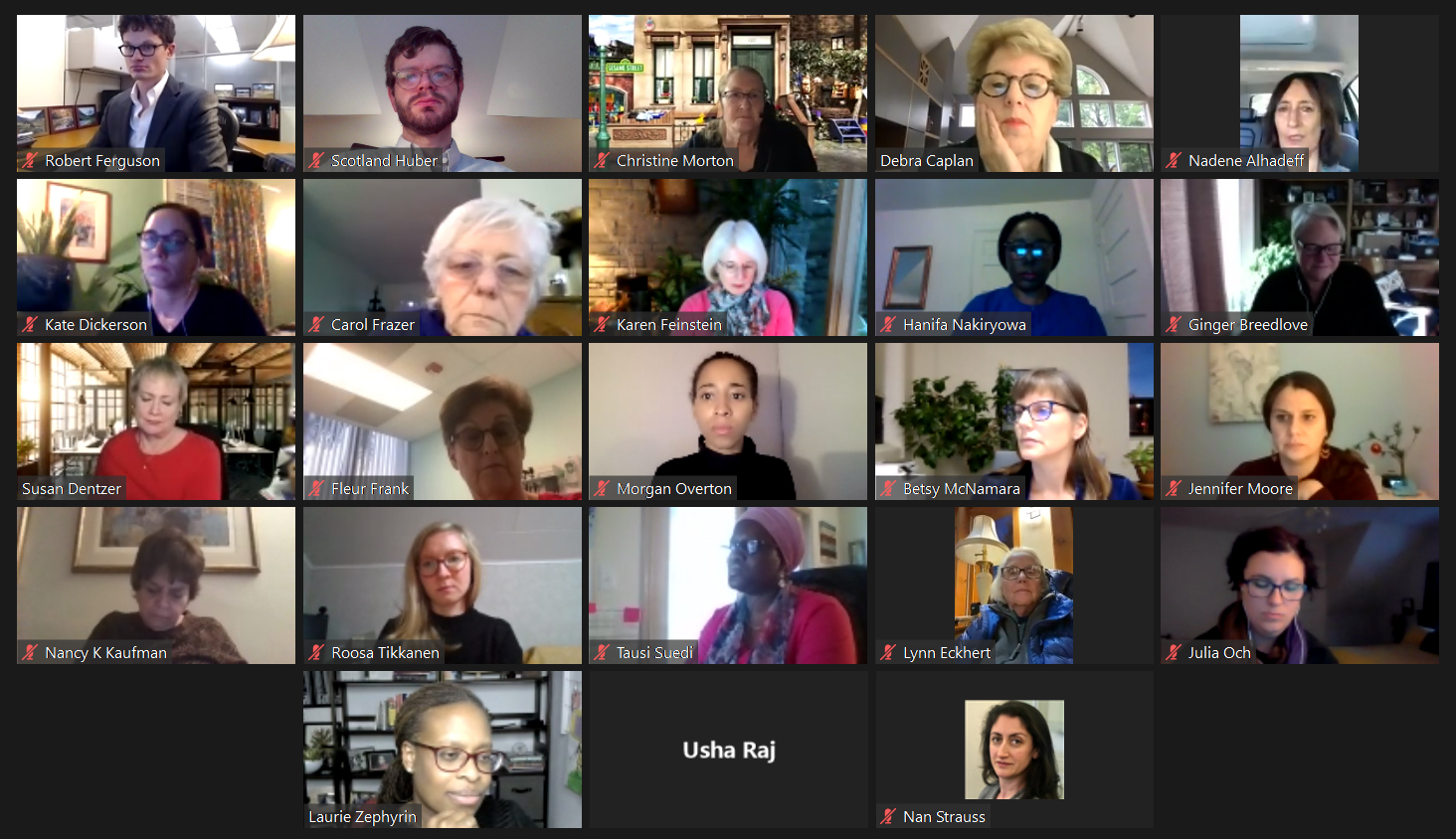 WHAMglobal Board members gather virtually for December’s meeting.