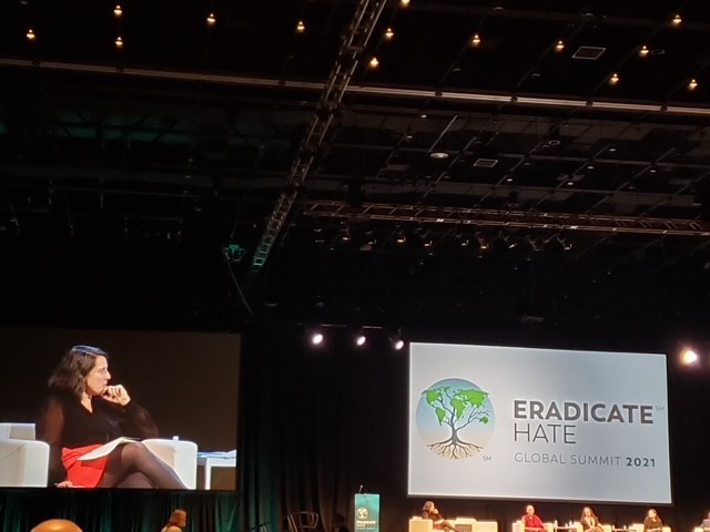Maggie Feinstein, director of the 10.27 Healing Partnership, joined a panel on Trauma Informed Care for Survivors of Extremism during the Eradicate Hate Summit.