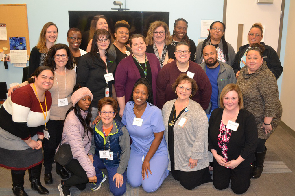 The 2020 Class of JHF’s Community Health Worker Apprenticeship program with JHF staff
